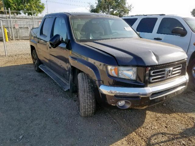 2HJYK16586H515236 - 2006 HONDA RIDGELINE BLACK photo 1