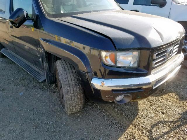 2HJYK16586H515236 - 2006 HONDA RIDGELINE BLACK photo 9