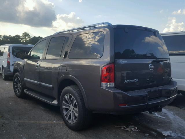 5N1BA0ND5FN618133 - 2015 NISSAN ARMADA SV GRAY photo 3