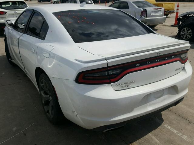 2C3CDXHG1FH901754 - 2015 DODGE CHARGER SX WHITE photo 3