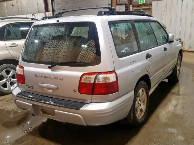 JF1SF65652H742069 - 2002 SUBARU FORESTER S SILVER photo 4