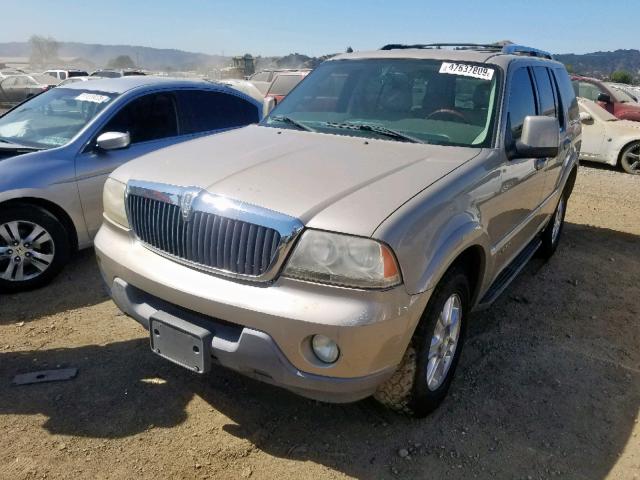 5LMEU68H54ZJ22578 - 2004 LINCOLN AVIATOR Qızıl foto 2