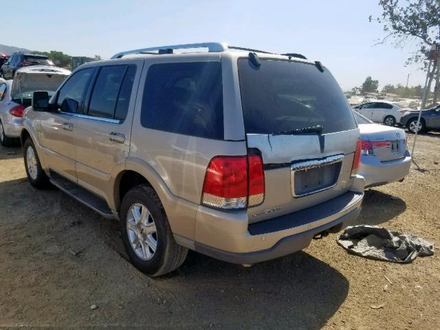 5LMEU68H54ZJ22578 - 2004 LINCOLN AVIATOR Qızıl foto 3