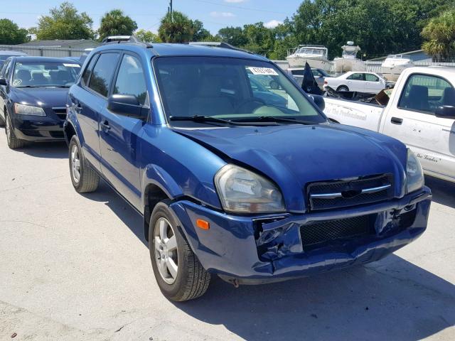 KM8JM12B96U443466 - 2006 HYUNDAI TUCSON GL BLUE photo 1