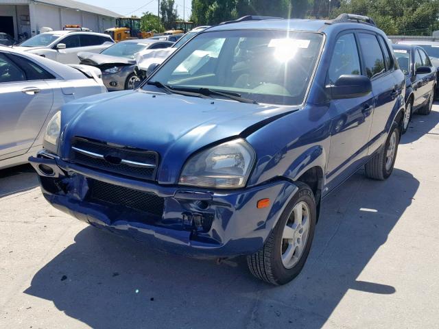 KM8JM12B96U443466 - 2006 HYUNDAI TUCSON GL BLUE photo 2