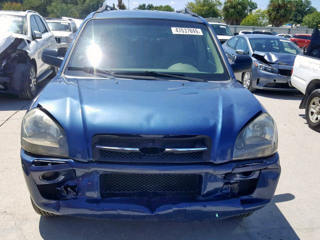 KM8JM12B96U443466 - 2006 HYUNDAI TUCSON GL BLUE photo 9