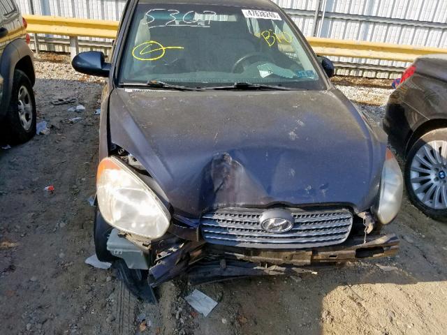 KMHCN46C97U108381 - 2007 HYUNDAI ACCENT GLS GRAY photo 7