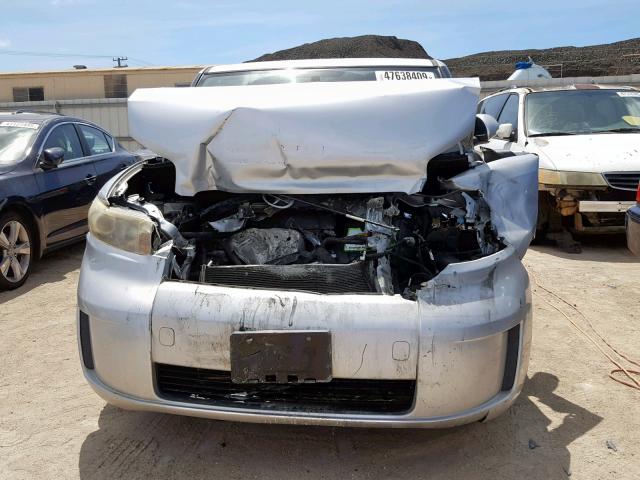 JTLKE50E681025420 - 2008 TOYOTA SCION XB ვერცხლისფერი ფოტო 9