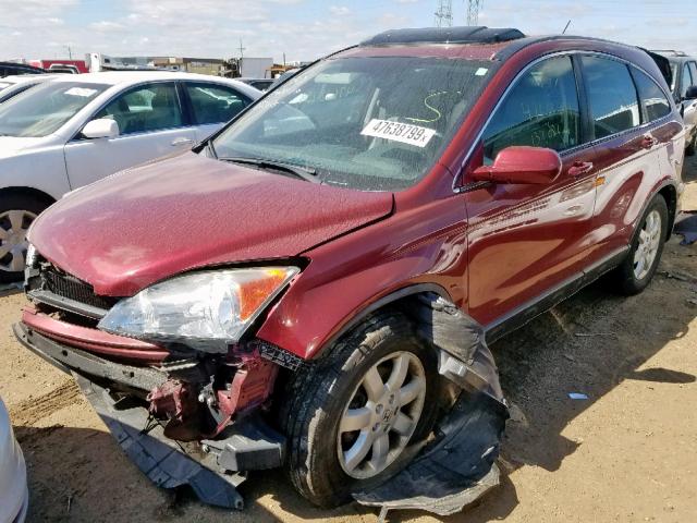 5J6RE48709L048007 - 2009 HONDA CR-V EXL MAROON photo 2