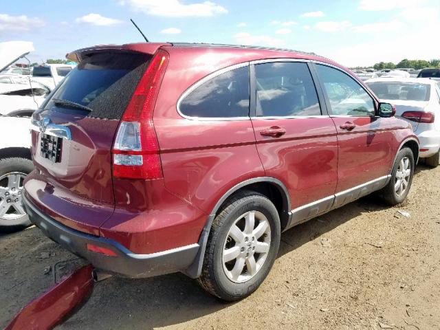 5J6RE48709L048007 - 2009 HONDA CR-V EXL MAROON photo 4