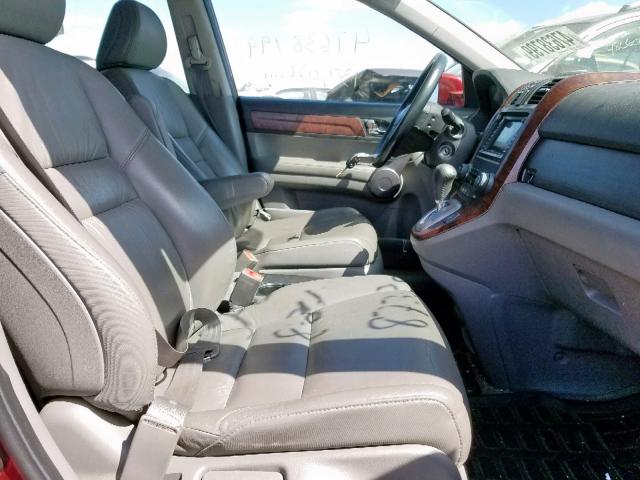 5J6RE48709L048007 - 2009 HONDA CR-V EXL MAROON photo 5