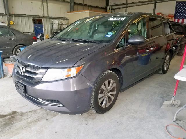 5FNRL5H64FB013591 - 2015 HONDA ODYSSEY EX GRAY photo 2