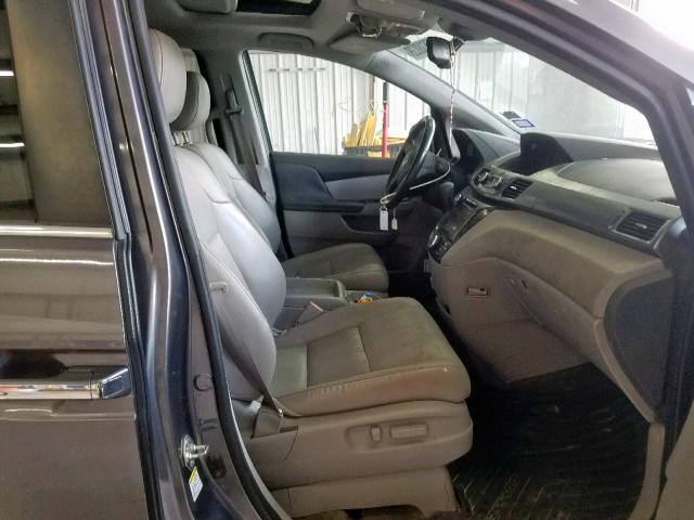 5FNRL5H64FB013591 - 2015 HONDA ODYSSEY EX GRAY photo 5