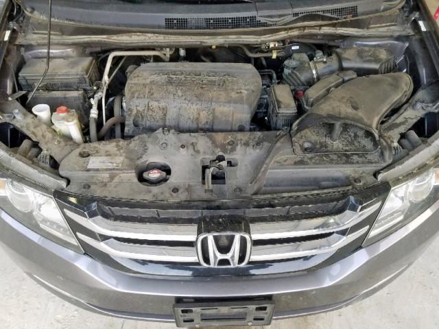 5FNRL5H64FB013591 - 2015 HONDA ODYSSEY EX GRAY photo 7