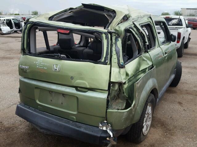 5J6YH28746L013473 - 2006 HONDA ELEMENT EX GREEN photo 4