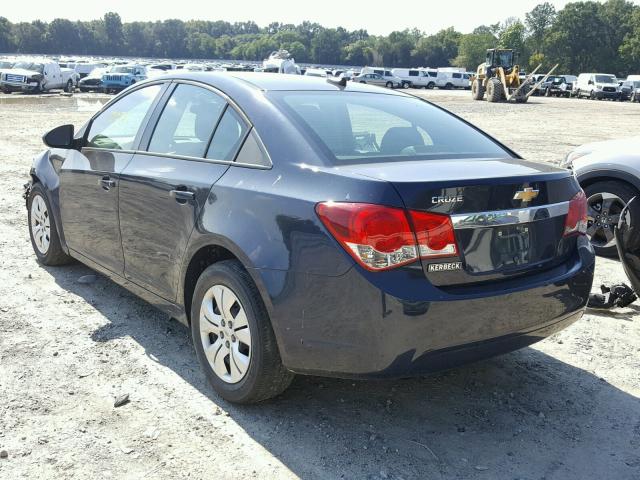 1G1PA5SG4E7255616 - 2014 CHEVROLET CRUZE LS BLUE photo 3