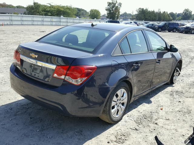 1G1PA5SG4E7255616 - 2014 CHEVROLET CRUZE LS BLUE photo 4