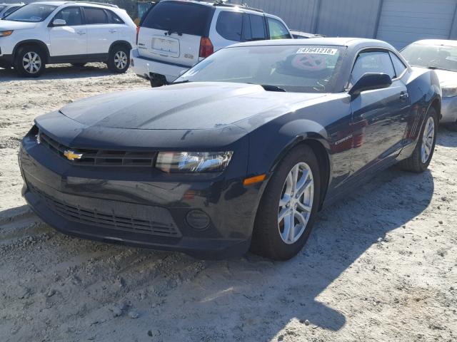 2G1FB1E35F9219332 - 2015 CHEVROLET CAMARO LS BLACK photo 2