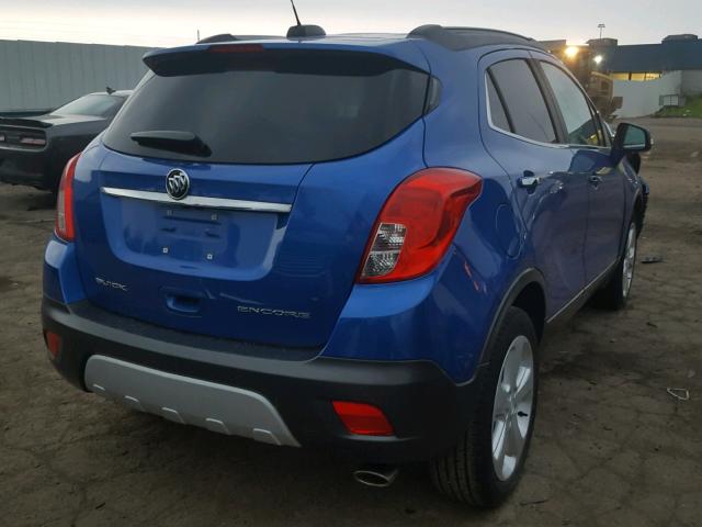 KL4CJASB8FB226311 - 2015 BUICK ENCORE BLUE photo 4