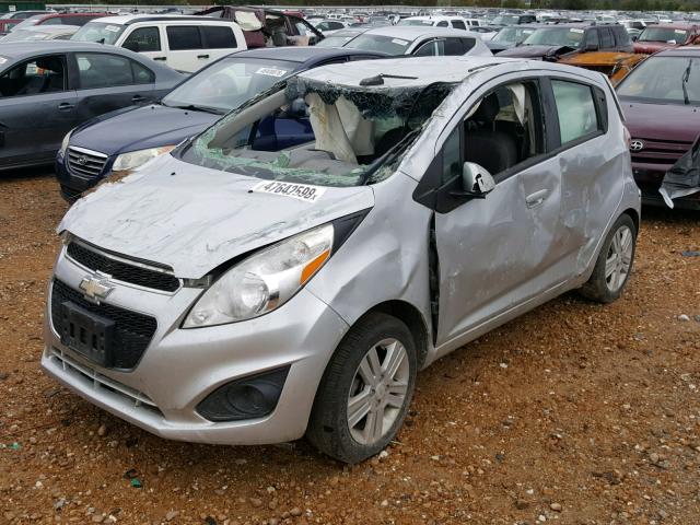 KL8CA6S93DC528640 - 2013 CHEVROLET SPARK LS SILVER photo 2