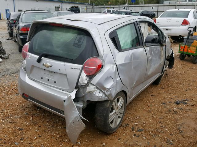 KL8CA6S93DC528640 - 2013 CHEVROLET SPARK LS SILVER photo 4