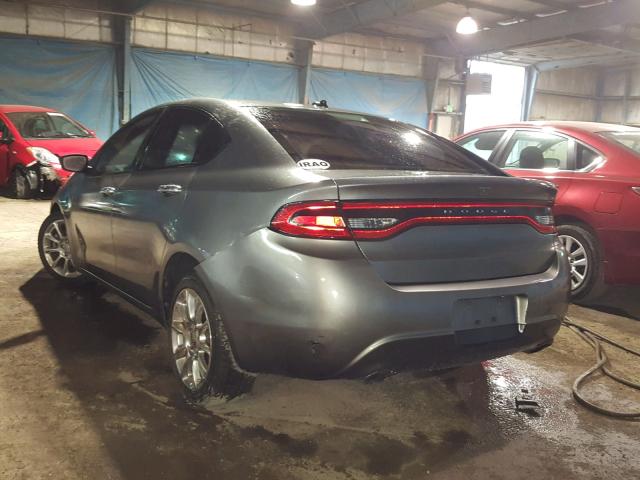 1C3CDFCH6DD711436 - 2013 DODGE DART LIMIT GRAY photo 3