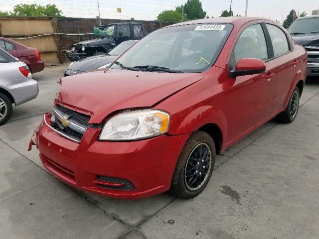 KL1TD5DE6BB215935 - 2011 CHEVROLET AVEO LS RED photo 2