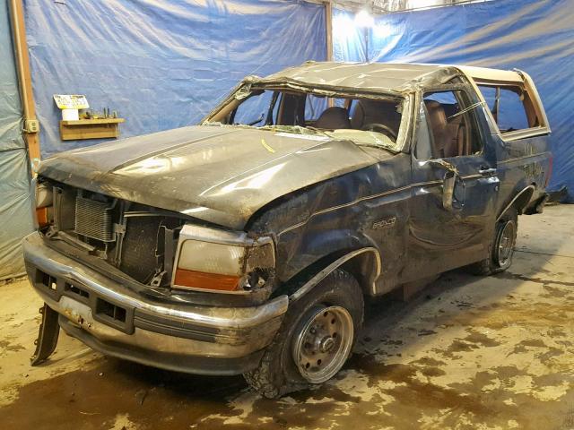 1FMEU15H7SLB29672 - 1995 FORD BRONCO U10 BLUE photo 2