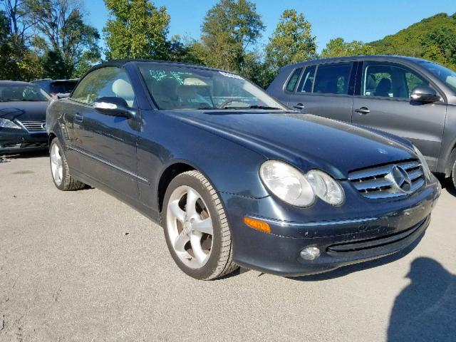 WDBTK65G75T046865 - 2005 MERCEDES-BENZ CLK 320 BLUE photo 1