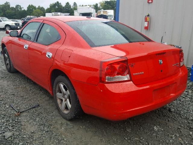 2B3KA33V09H595201 - 2009 DODGE CHARGER SX RED photo 3