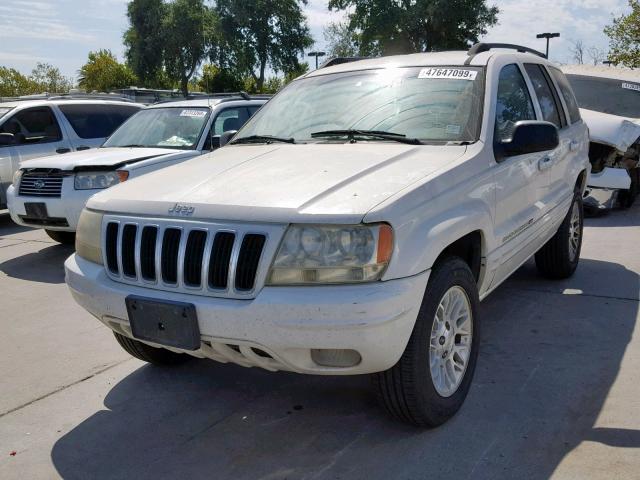 1J4GX58N72C106819 - 2002 JEEP GRAND CHER WHITE photo 2