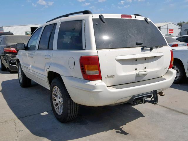 1J4GX58N72C106819 - 2002 JEEP GRAND CHER WHITE photo 3