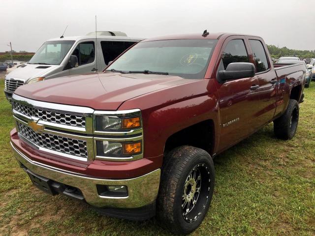 1GCVKREC7EZ117326 - 2014 CHEVROLET SILVERADO RED photo 2