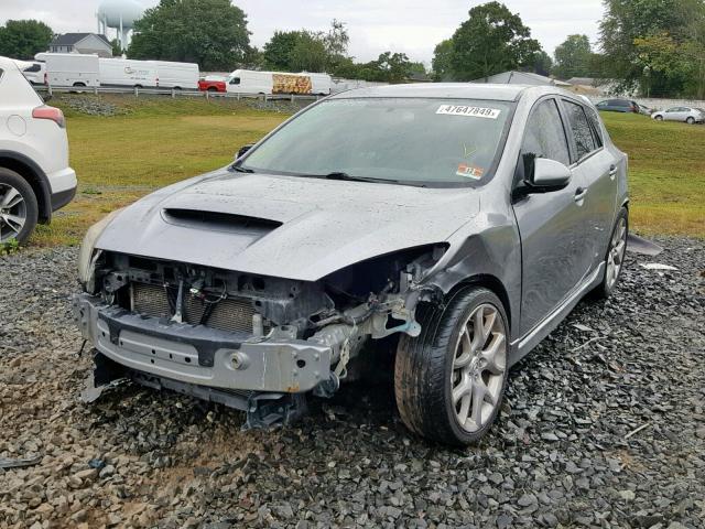 JM1BL1H43A1174685 - 2010 MAZDA SPEED 3 GRAY photo 9