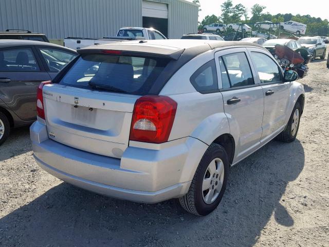 1B3HB28B77D236521 - 2007 DODGE CALIBER SILVER photo 4