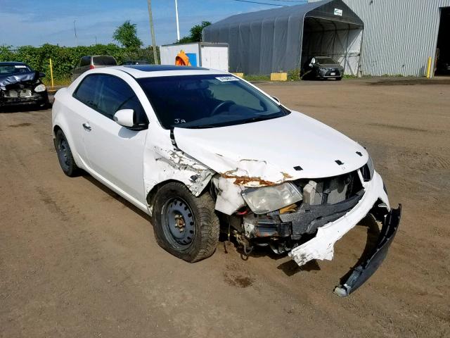 KNAFU6A28A5162171 - 2010 KIA FORTE EX WHITE photo 1