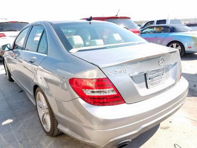 WDDGF4HB6DA769280 - 2013 MERCEDES-BENZ C 250 SILVER photo 3