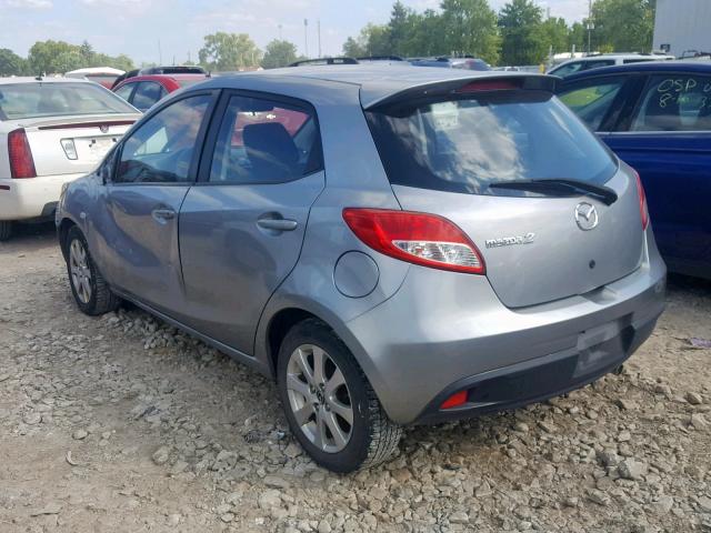 JM1DE1LY0D0158564 - 2013 MAZDA MAZDA2 SILVER photo 3