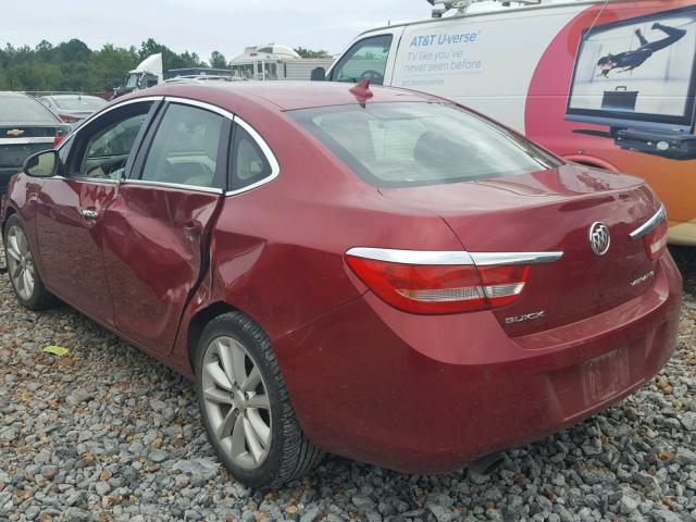 1G4PR5SK3D4235597 - 2013 BUICK VERANO CON RED photo 3