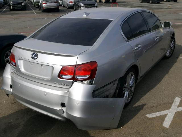 JTHBC96S295018334 - 2009 LEXUS GS 450H GRAY photo 4