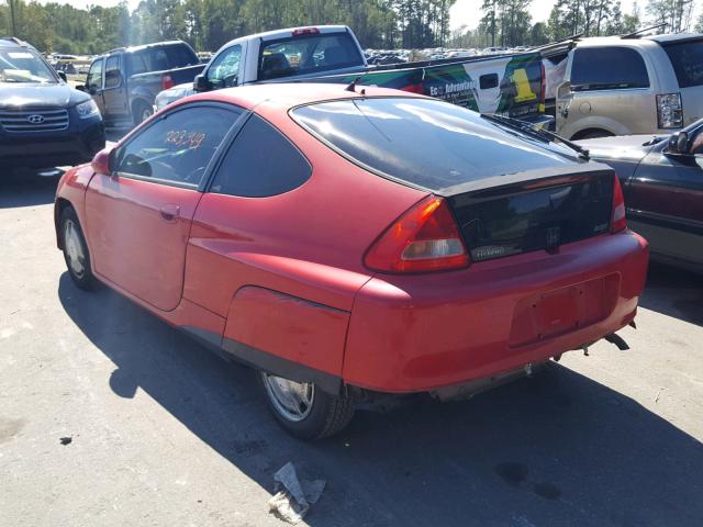 JHMZE1358YT004490 - 2000 HONDA INSIGHT RED photo 3