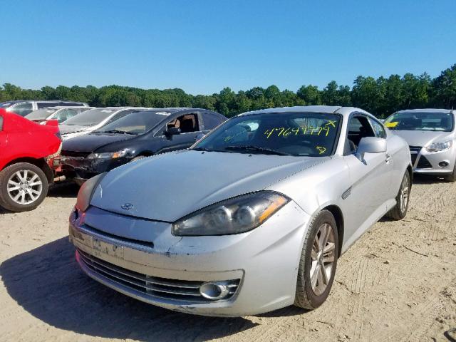 KMHHM66D67U243539 - 2007 HYUNDAI TIBURON GS SILVER photo 2