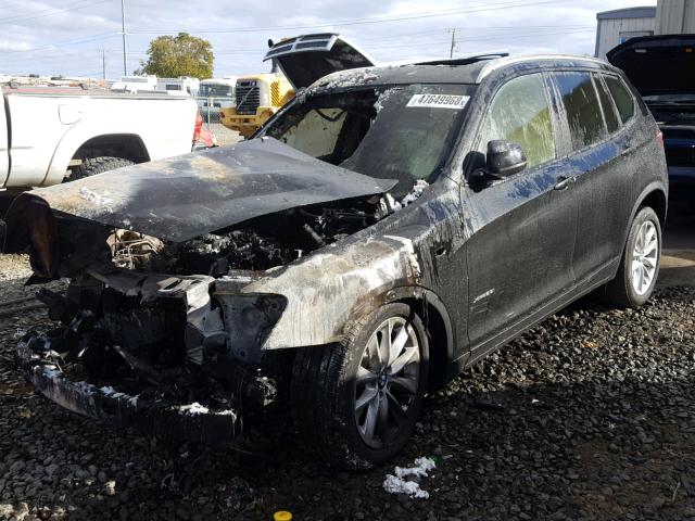 5UXWX9C36H0T23642 - 2017 BMW X3 XDRIVE2 BLACK photo 2