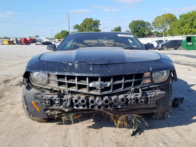 2G1FA1E3XC9168831 - 2012 CHEVROLET CAMARO LS BLACK photo 9