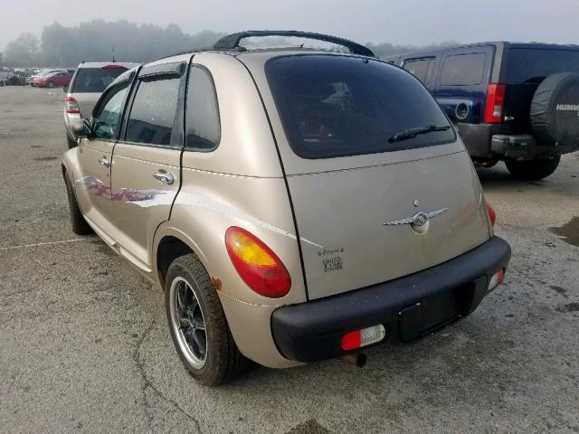 3C8FY68B22T221423 - 2002 CHRYSLER PT CRUISER BEIGE photo 3