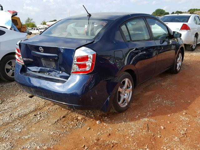 3N1AB61E98L700595 - 2008 NISSAN SENTRA 2.0 BLUE photo 4