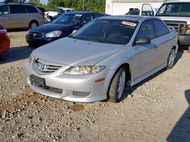 1YVHP80D655M06806 - 2005 MAZDA 6 S SILVER photo 2