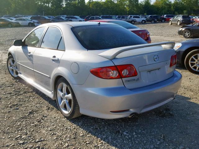 1YVHP80D655M06806 - 2005 MAZDA 6 S SILVER photo 3