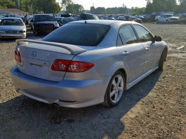 1YVHP80D655M06806 - 2005 MAZDA 6 S SILVER photo 4