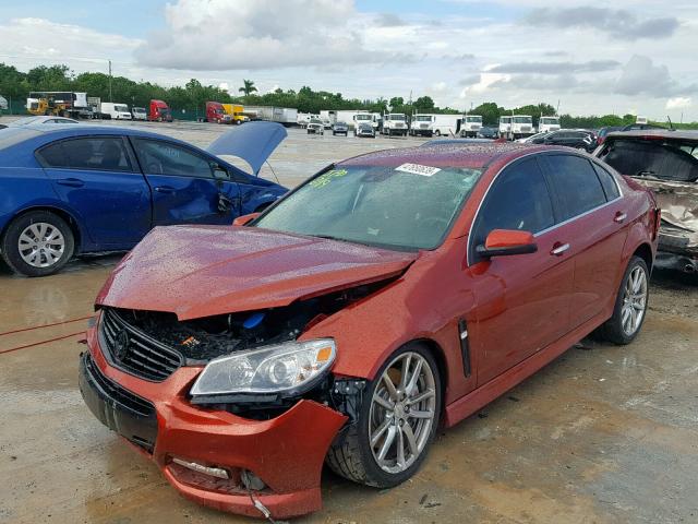 6G3F15RW0FL104042 - 2015 CHEVROLET SS ORANGE photo 2